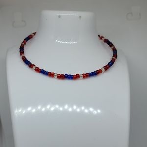 handmade patriot memory wire necklace design 3